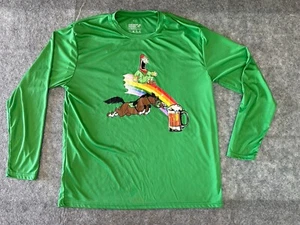 St Patricks Day Run Shamrock Where Are You Beer Horsin Around Rainbow Shirt U-XL - Picture 1 of 8