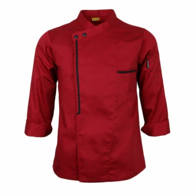 Men Women Long Sleeve Hotel Kitchen Apparel Chef Jacket Coat Uniform - Image 1 of 4