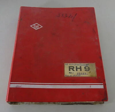 Lista Di Ricambi E Manuale Operativo O&K Escavatore Cingolato RH 9 Dal 1995 - Immagine 1 di 4
