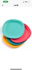Tupperware New Impressions Microwave Reheatable Luncheon Plate Plates Set of 4