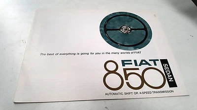 Fiat 850 1968 sedán folleto de ventas original Foto 1 de 4