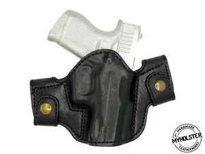 OWB Leather Side Snap-on Belt Right Hand Holster Fits GLOCK43 - Picture 1 of 7
