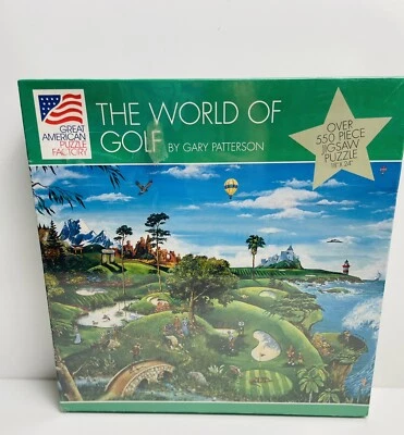 550 Piece Puzzle – The World of Golf Gary Patterson – 1994 Great American - NEW - Изображение 1 из 3
