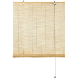 Bambusrollo Roll-Up Stäbchenrollo Holzstab Rollos - Natur - Bild 1 von 10