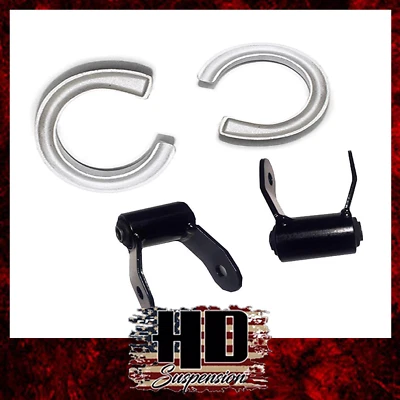 Chevrolet GMC C1500 Suburban Tahoe 2"-1.5" Lift Shackles Leveling Rubber - Image 1 of 3