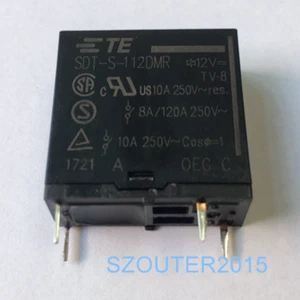 2 STCK. SDT-S-112DMR 12 V 10A Relais 4 PIN NEU - Bild 1 von 1