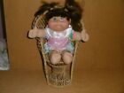 15.5" Cabbage PatchDoll & Wicker Chair