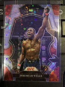 JEREMIAH WELLS 2023 SELECT UFC SILVER DISCO HYBRID PRIZM RC FREE SHIP #134 - Picture 1 of 2