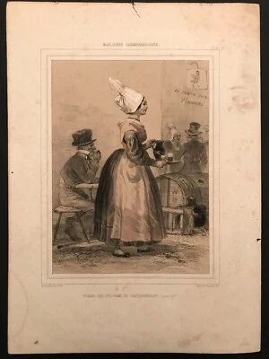 Femme de Châteaubriant - Galerie Armoricaine - Lalaisse - Litho - 1844 - Photo 1/4