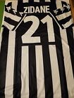 NWT Adult Customized Jersey Juventus #21 Zinedine Zidane Size XL White/black