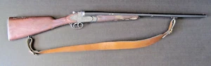 VINTAGE EG EDISON GIOCATTOLI Double Barrel Shotgun CAP GUN Made In Italy W/STRAP - Picture 1 of 15