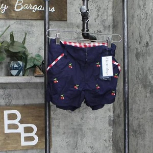 hartstrings Kids Girls Woven Cherry Shorts 1668f9690d0494 Navy Blue 12 - Picture 1 of 7