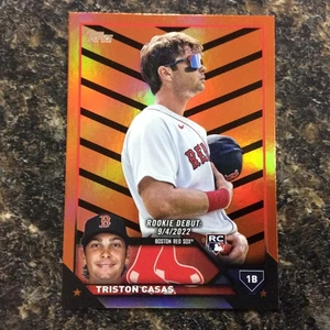 Actualización Topps 2023 debut de novato Triston Casas #US221 lámina naranja y negra (RC) - Imagen 1 de 2