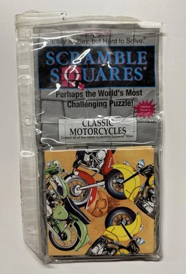 Scramble Squares Classic Motorcycles 9 Piece Puzzle by b. dazzle - Image 1 of 2