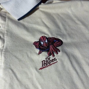Spiderman Dr Pepper Polo Shirt Size XL Sony Spider Man Promo 2002 Vintage - Picture 1 of 6