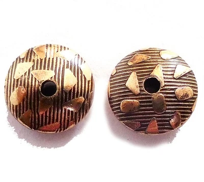 22 Pcs 10X5mm Saucer Spacer Bead Antique Copper Jewelry Making bead vg-491 - Image 1 of 3