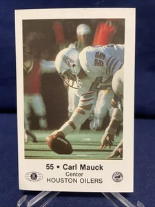 Houston Oilers  1980 Police Card Carl Mauck - Picture 1 of 2