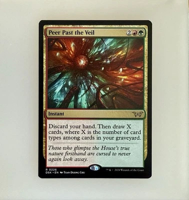 Magic the Gathering: Peer Past the Veil Duskmourn: House of Horror Regular NM - Image 1 of 2