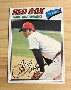 1977 Topps Carl Yastrzemski Card- 480 Boston Red Sox First Base MLB HOF MVP VG - Picture 1 of 2