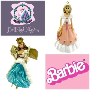DollMod Maven🦄 Barbie 2000 ANGEL OF JOY 1995 & SPRINGTIME Hallmark Ornament Lot - Bild 1 von 6