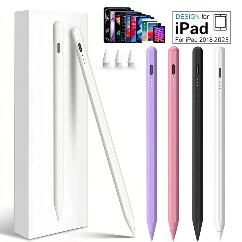 Stylus Pen für iPad (2018–2025), Apple Pencil für iPad 11th A16/10/9/8/7/6 Gen - Bild 1 von 4
