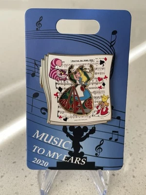 Prendedor de Alicia en el País de las Maravillas 2020 Music to my Ears LE 800 de los parques de Disney Foto 1 de 4