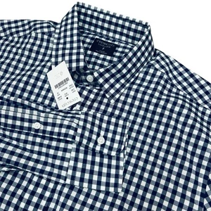 Crewcuts Ludlow Button Down Shirt Boy's 16 Blue White Plaid Kid's New with Tags - Picture 1 of 9