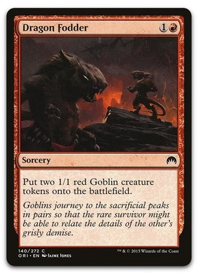 Dragon Fodder #140 (NM) Magic Origins ORI Magic MTG - Image 1 of 2