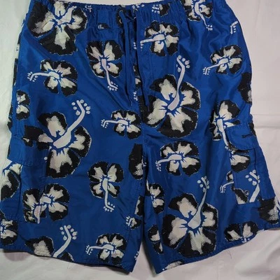 Beverly Hills Polo Club Azul Tropical Flor Board Shorts Bañador Para Hombres 2X Foto 1 de 4