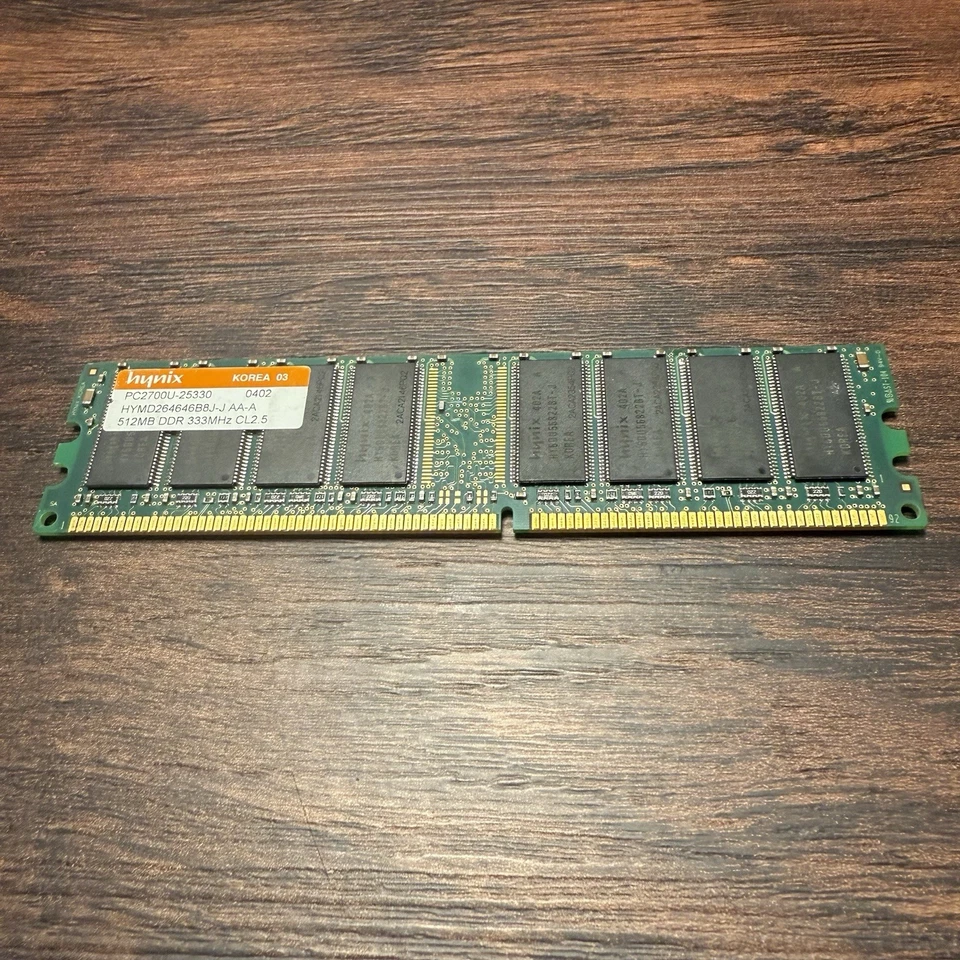 Hynix 512MB DDR 333MHz PC2700 Memory Stick Fully Tested - Image 1 of 3