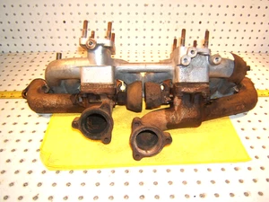 Mercedes 57-59 W180 PONTON 220S dual carb intake exhaust Manifolds 1 Assembly - Bild 1 von 19