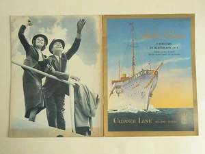 Katalog Mittelmeer Kreuzfahrt Clipper Line Dampfer Stella Polaris 1952 - Bild 1 von 2
