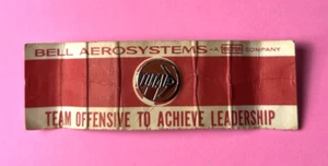 Vintage Bell Aerosystems Lapel Pin Tie Tac Textron "Total Team Offensive" - Picture 1 of 7