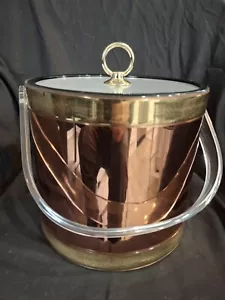 Vintage Shelton-Ware Metallic Ice Bucket Towle Co. Made in the USA - Picture 1 of 11