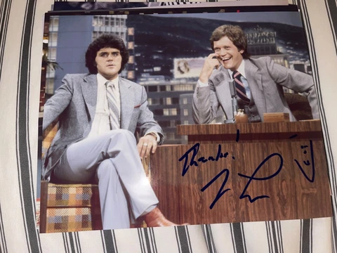 JAY LENO signed Tonight Show Host 8x10 photo B Cover