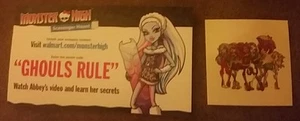 NOS MONSTER HIGH KARTE UND TATTOO SAMMLERSTÜCK OOP NR - Bild 1 von 4