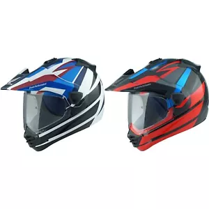 Casco Moto Arai Tour-X5 Africa Twin - Enduro Cross con Visiera Honda - Foto 1 di 9