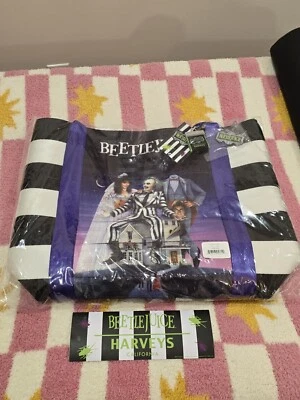 Harveys Beetlejuice 海报 托特包 安全带包 - 全新带标签 Harvey's — 第 1/3 张图片