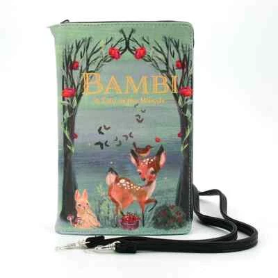 Bolso de mano Bambi Libro Bandolera Cartera Cuento de hadas Bosque cervatillo Criatura Historia Regalo Foto 1 de 4