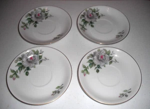 Set of 4 Vintage Craftsman China Princess 5 1/2" Saucers Japan Lot #2 - Picture 1 of 4