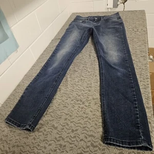 Buffalo David Bitton Jeans Girls 14 Blue Denim Max Skinny Fit Medium Wash 28x29 - Picture 1 of 7