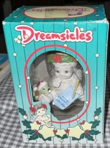 1997 Dreamsicles Cherub With Dog Christmas Ornament New In Box Sealed Vtg - Picture 1 of 13