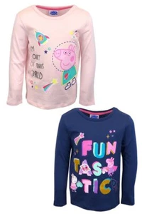 new girls 2pk Peppa pig long sleeved tops/t-shirts.2-3yrs - Picture 1 of 2