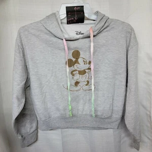 Mickey Mouse Juniors Hoodie Sweatshirt Sz L 11/13   - EUC - Picture 1 of 4