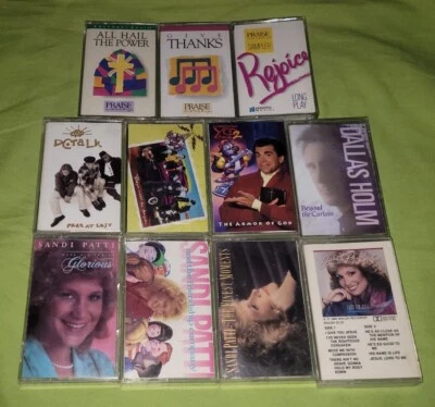 Sandi Patti Carman DC Talk Praise Worship Gospel Christian Cassette Tape Lot - Image 1 of 4