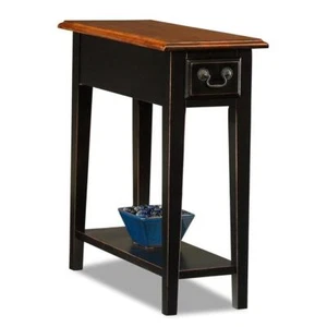 Leick Chair Side End Table, Slate Finish - Picture 1 of 7