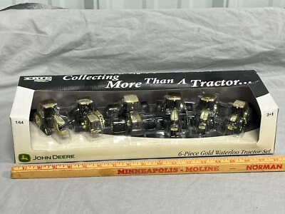 Набор тракторов Waterloo John Deere GOLD 7520 7920 8520 8520T 9620 9620T 1:64 ERTL - Изображение 1 из 4