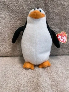 Ty Beanie Baby ❤️ SKIPPER The Madagascar Penguin 7" New MWMT's - Picture 1 of 1