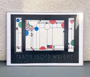 Vintage 1986 Frank Lloyd Wright Coonley Chicago Art Institute POSTER NEU VERSIEGELT - Bild 1 von 16