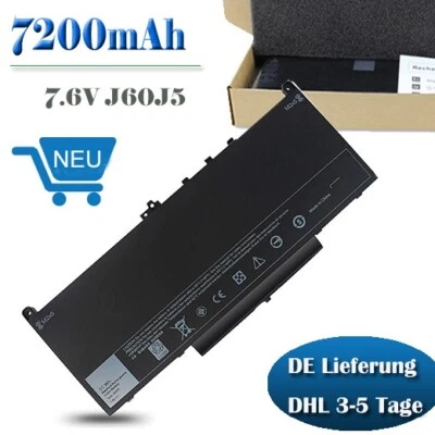 akku für Dell Latitude 12 E7470 Notebook Battery 451-BBSX GG4FM NJJ2H R1V85 - Bild 1 von 4